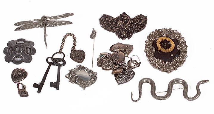 Assorted jewelry lot, w/sterling and plated items