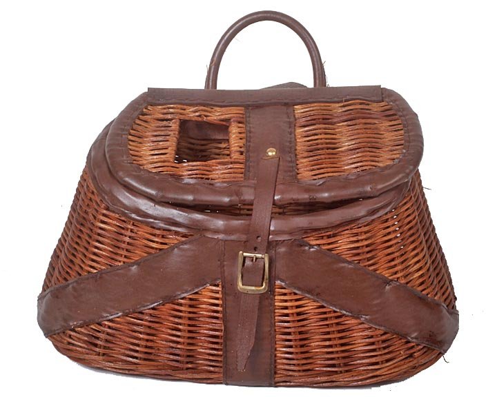 Fishing creel, made in British Hong Kong, mid 20th C., 