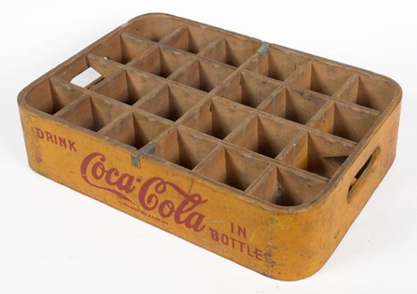 Coca-Cola wooden stadium box: Coca-Cola wooden stadium box
