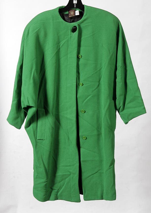 Anne Klein emerald green wool coat, size 4: Anne Klein emerald green wool coat, size 4