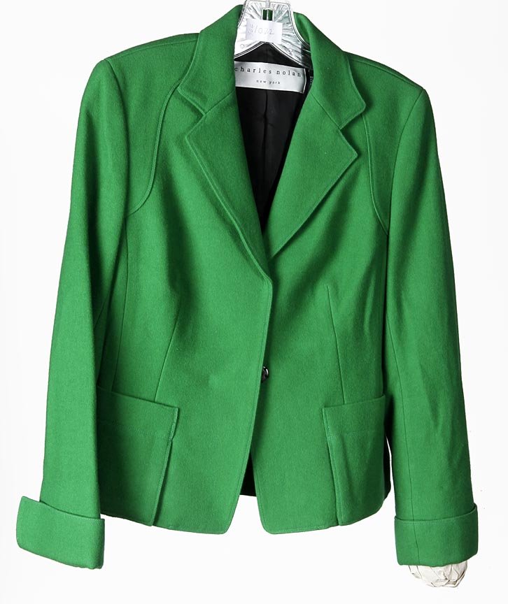 Charles Nolan green wool blazer: Charles Nolan green wool blazer