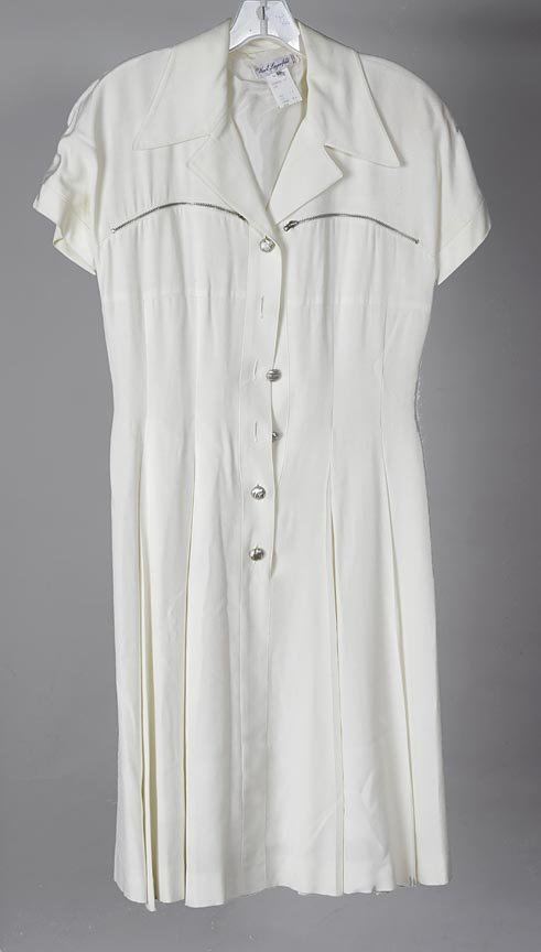 Karl Lagerfeld white silk dress size 40: Karl Lagerfeld white silk dress size 40