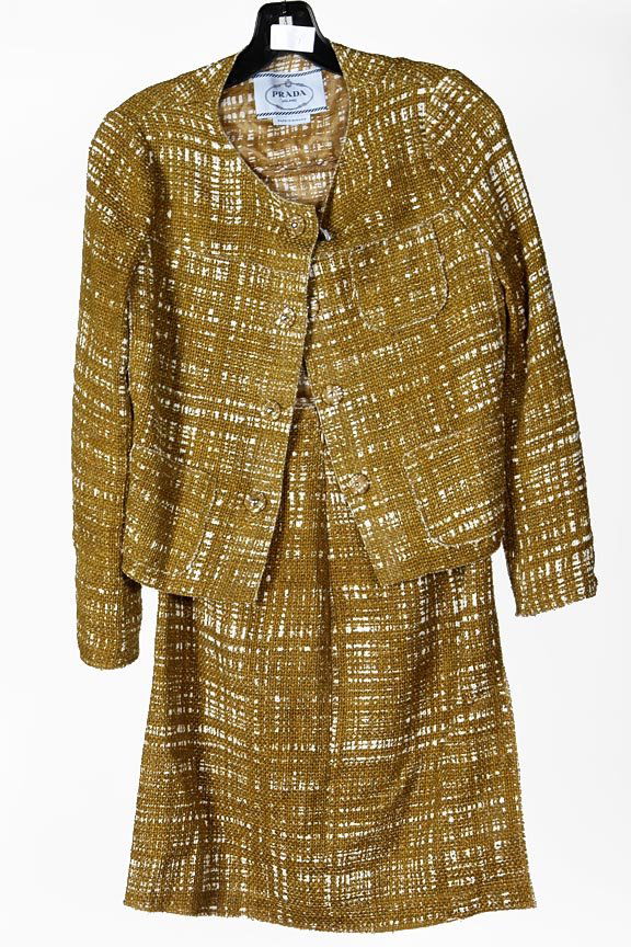 Prada brown wool skirt and jacket: Prada brown wool skirt and jacket