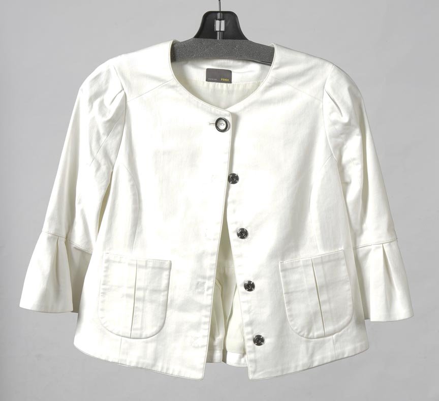 Fendi cotton blend jacket, size 40: Fendi cotton blend jacket, size 40