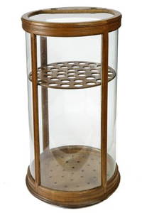 196. Round Oak Cane Case- Ca. 1880- A rarely found