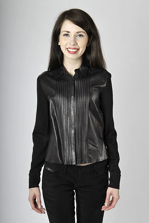 Brunello Cucoinelli leather and cashmere skirt size 6: Brunello Cucoinelli leather and cashmere skirt size 6