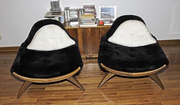 Mid Century Chairs Pair  Probably Adrian Pearsall Craft (1 of 1)