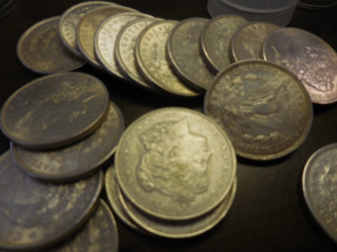 Morgan dollars, various dates 20 pieces (1 of 1)