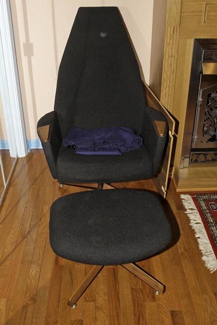 MId Century Lounge Chair , Probably Craft Associates: MId Century Lounge Chair and Ottoman , Probably Craft Associates
