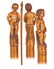 12. “Manneken Pis” Folk Art Cane-Ca. 1850-Single piece