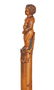 12. “Manneken Pis” Folk Art Cane-Ca. 1850-Single piece - 5