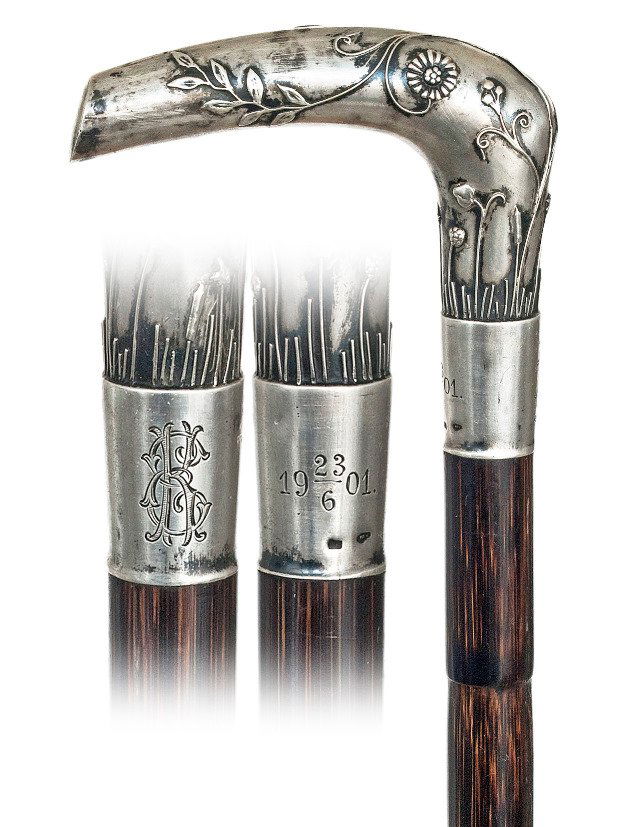  150. Feminine Dress Cane-Dated 23, 6, 1901-L-shaped (1 of 6)