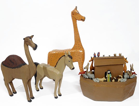 Outsider/Folk Art-Guy and Dollie Skaggs "Animals and (1 of 1)