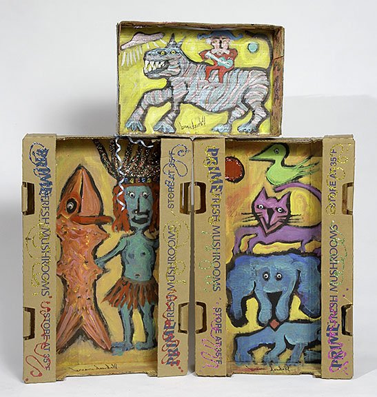 Outsider/Folk Art- Brian Dowdall "Untitled".  This is a (1 of 1)