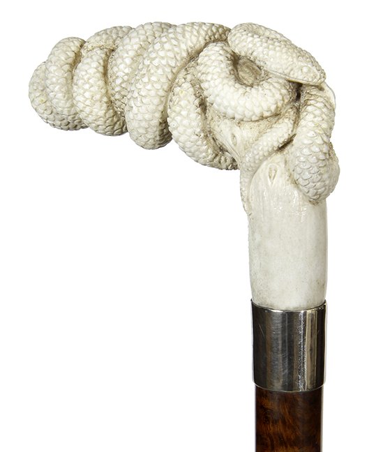 203. Stag Snake Cake-  Ca. 20th century- An expert (1 of 2)