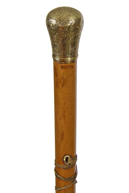 68. Solid Gold Georgian Dress Cane- Ca. 1790- A (1 of 1)