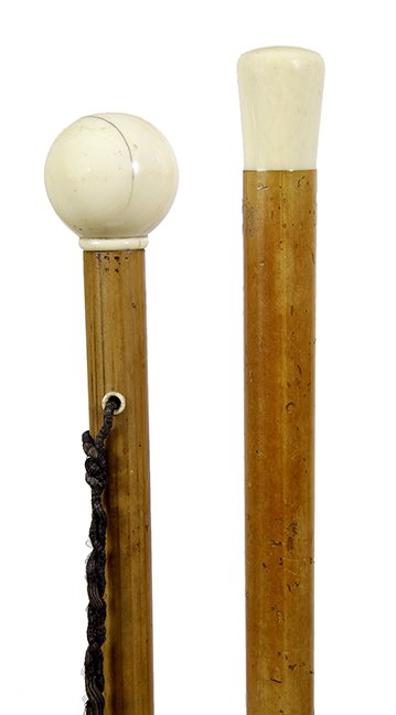 123. Pair of Ivory Dress Canes-Ca. 1885-One  is a (1 of 2)