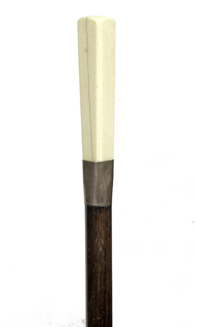 171. Ivory Dress Cane- Ca. 1890- An ivory four sided (1 of 2)