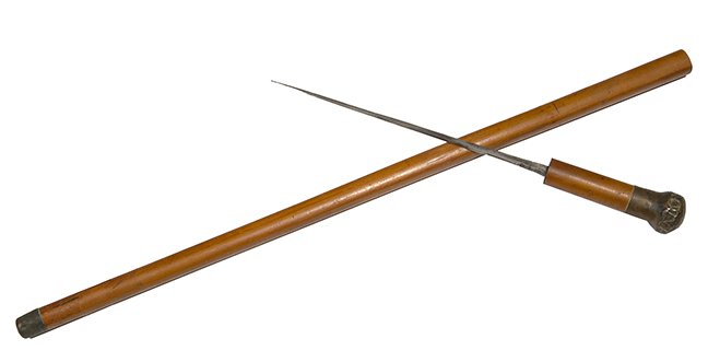 68. Klingenthal Sword Cane-Ca. 1840-An early signed (1 of 1)