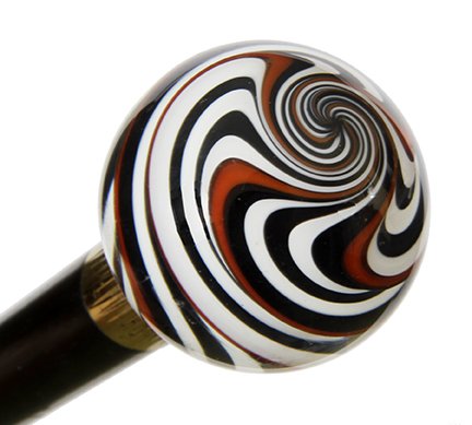 156. Paperweight Dress Cane- Ca. 1925- An amazing piece (1 of 1)