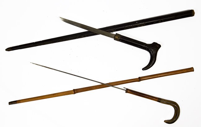 172. Pair of Sword Canes- $300-$500: 172. Pair of Sword Canes- $300-$500 NOTE:The first 55 lots in this auction belong to the Johnny Winter estate and they are named that in the title. Lots 56 through the end of the auction are selected