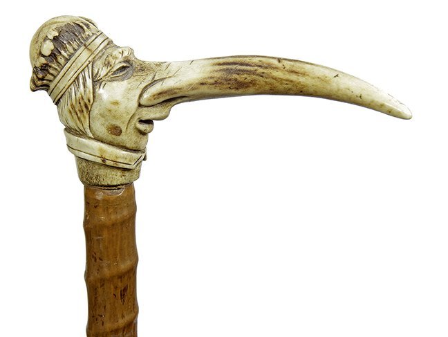 Johnny Winter Anti-Semitic Cane: Unpaid lot from the Johnny Winter Rock and Roll Cane CollectionbyNissim Vertamoreshet-auctionsjonatan ben uziel 43 elad, israel 4082039, Johnny Winter Anti-Semitic Cane- Early 20th Century- A high rel