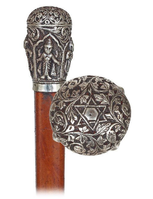 14. Anglo Colonial Silver Star of David Cane-Ca. (1 of 7)