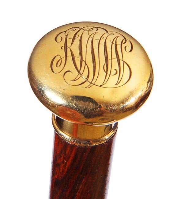 Tiffany Gold Dress Cane (1 of 1)