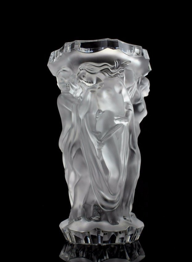 Glamorous Bohemian Art Deco Glass Large Vase (1 of 5)