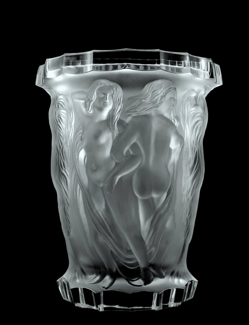 Glamorous Bohemian Art Deco Glass Large Vase (1 of 6)