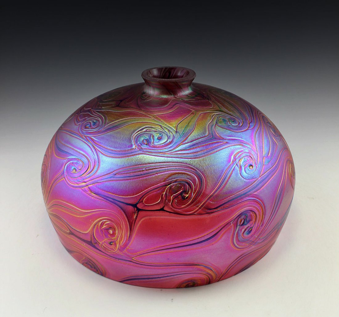 Bohemian Art Nouveau Glass Lamp Shade For Antique Lamp (1 of 1)