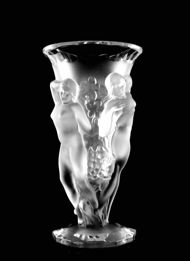 French Art Deco 1930 / Bohemian Glass Large Vase (1 of 5)