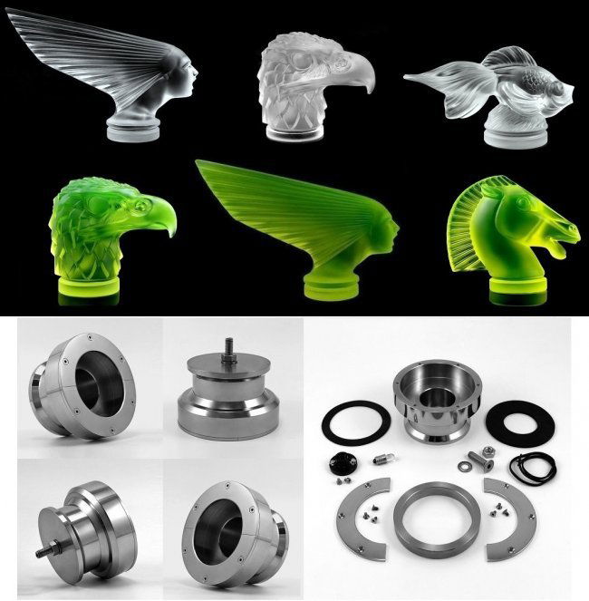 Vintage Car Mount Base/ Lalique and Bohemian Car Mascot (1 of 9)