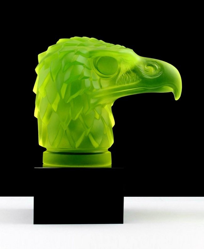 French Art Deco Bohemian Glass Car Mascot (1 of 5)