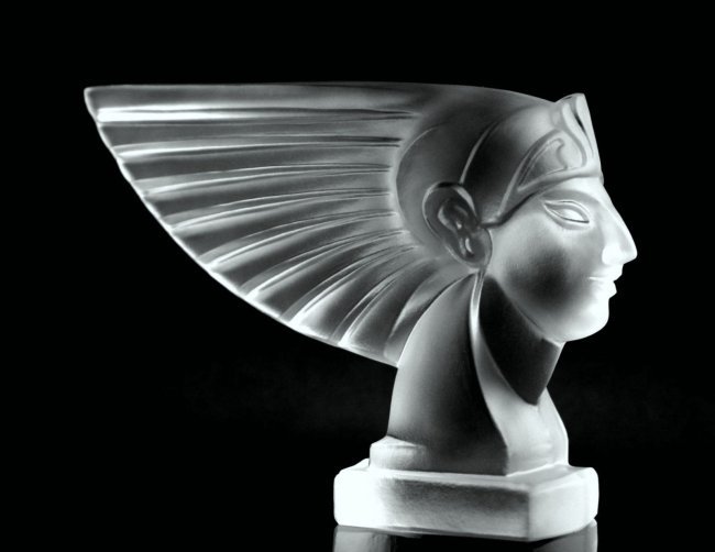 Art Deco Glass Figurine Car Mascot 1930's H. Hoffmann (1 of 6)