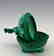 Glamorous Art Deco Bohemian Malachite Jade Bowl - 2