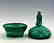 Glamorous Art Deco Bohemian Malachite Jade Bowl - 3