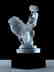 Art Deco Glass '' Lion / Girl " - 3