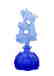 Bohemian Art Deco Glass Vintage 3 Perfume Bottles - 4