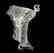 Art Deco Glass ' Flying Lady ' Car Mascot Rolls Royce - 3