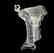 Art Deco Glass ' Flying Lady ' Car Mascot Rolls Royce - 4