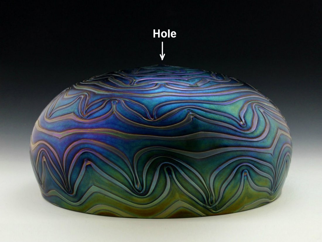 Art Nouveau Iridescent Glass Lamp Shade Antique Lamp: Art Nouveau Iridescent Glass Lamp Shade for Antique Lamp. This piece is a great addition to collection or a great gift.It comes from collection of modern - Vintage looking pieces and the artist who cr