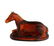 Art Deco Amber Glass Horse Sculpture 1930' H.Hoffmann