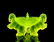 Art Deco 1930' Vaseline Glass Bowl Trinket Jewelry Box