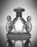 Art Deco Glass Perfume Bottle H.Hoffmann by Lalique