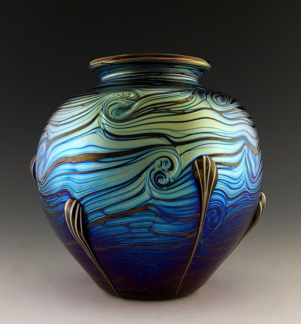 Bohemian Art Nouveau Glass Vase Loetz Glamorous Decor (1 of 1)