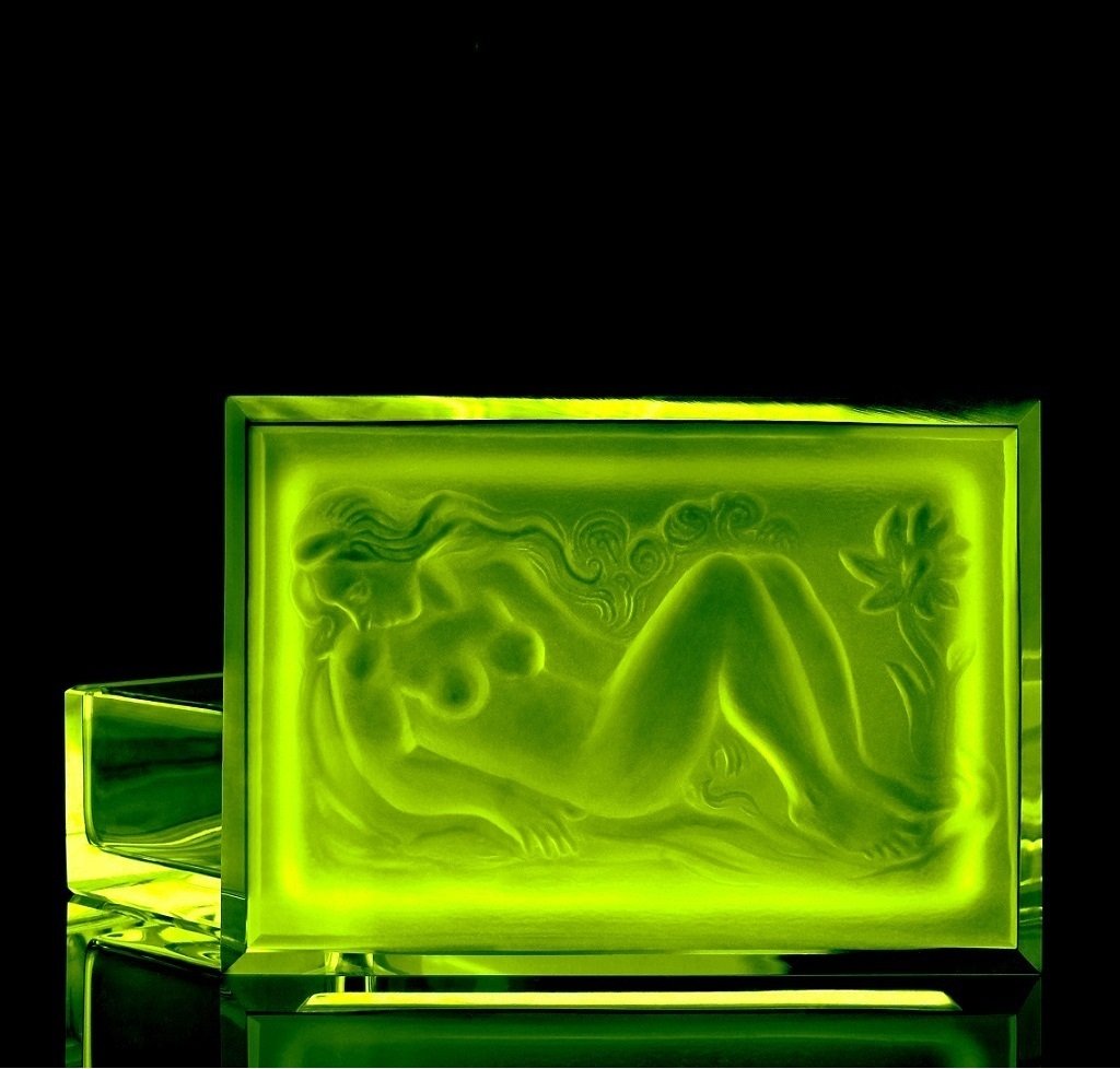 Art Deco Glass Jewelry Box H.Hoffmann by Lalique (1 of 2)