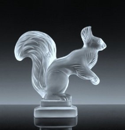 Art Deco Glass Figurine ' Squirrel ' 1930' H.Hoffmann (1 of 5)