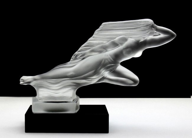 Art Deco Glass Car Mascot Sculpture 1930' H.Hoffmann by Lalique (1 of 6)