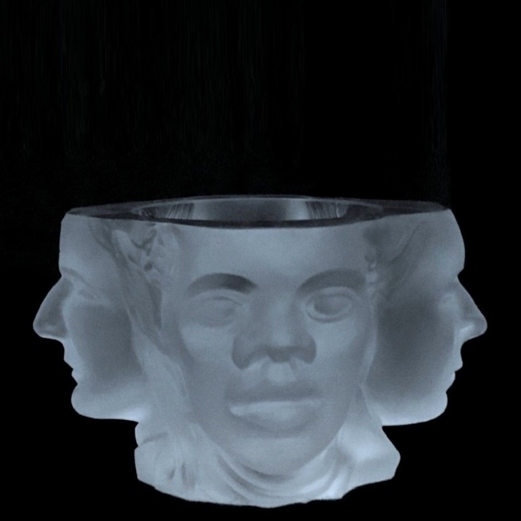 Art Deco1930' Glass Bowl HUMAN RACES H.Hoffmann (1 of 1)